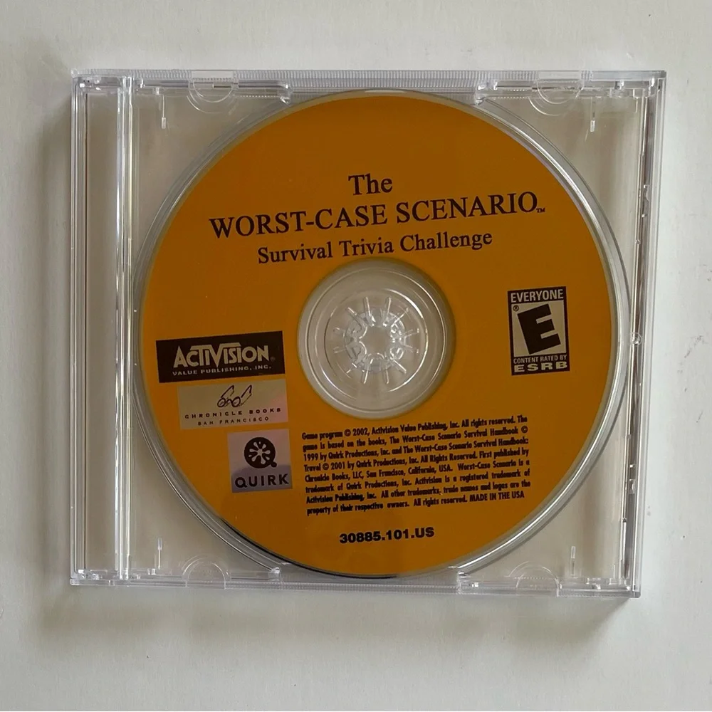 The Worst Case Scenario Survival Trivia PC CD-ROM Vintage Computer Game